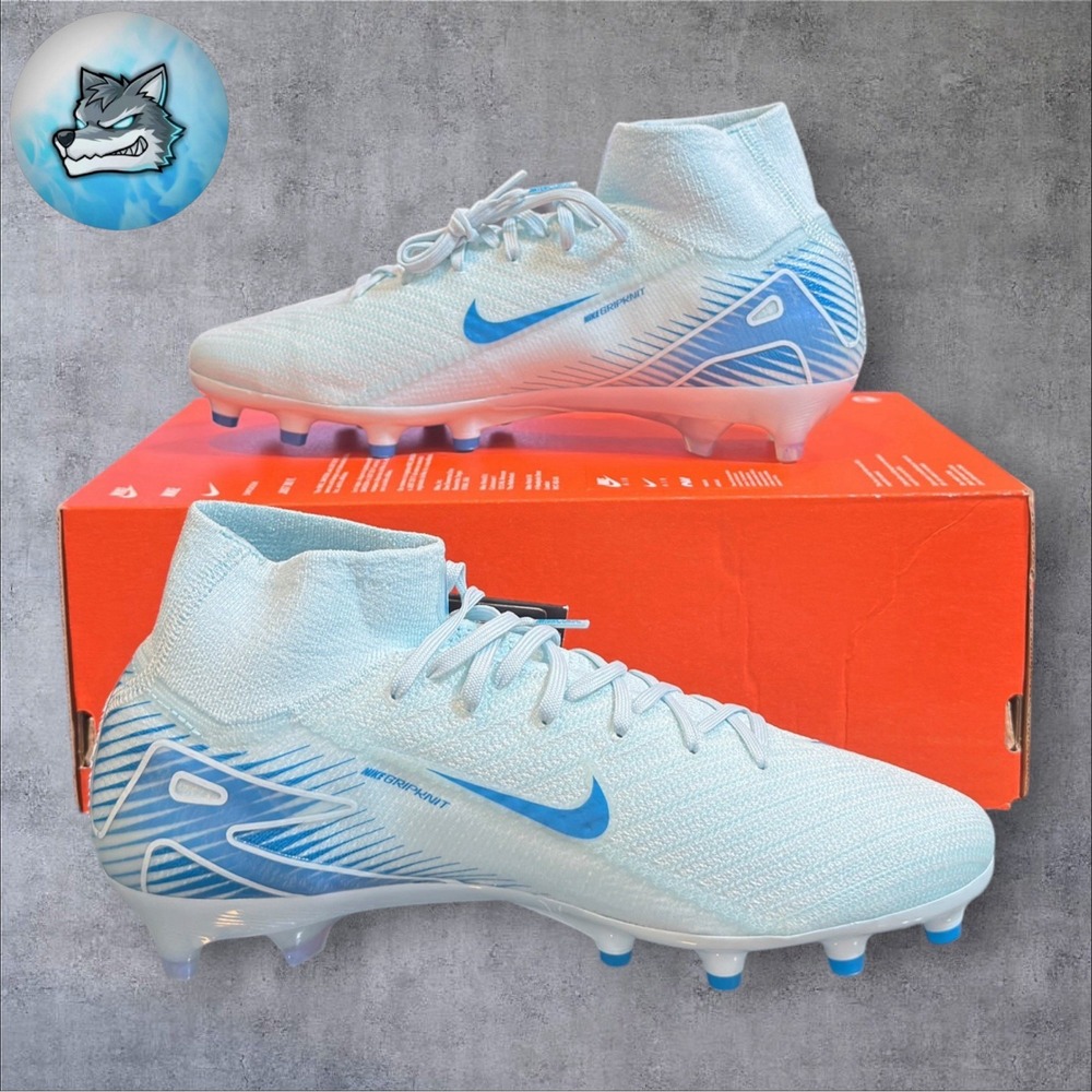 Nike Mercurial Superfly 10 Elite AG PRO Mens 7.5 Blue Glacier Cleat HF7876-400